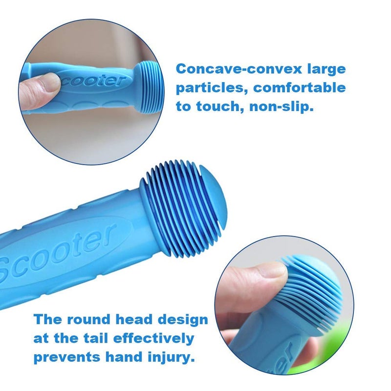 OTFAITP Scooter Grip Handlebar 1 Pair Bicycle Grip Fit for 2-3-4 Wheels Kid Kick Scooters, Children Bike, Rocking Car, Push Cart (Navy Blue) - Image 3